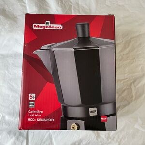 Magefesa Black Stovetop Espresso Maker Mokapot